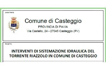 Immagine descrittiva dell'intervento con logo del comune di Casteggio